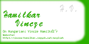 hamilkar vincze business card